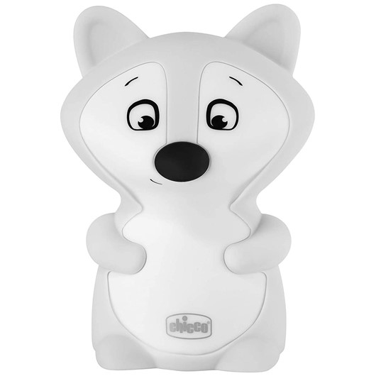 מנורת לילה נטענת שועל - Rechargeable Lamp Panda Fox - שועל אפור / לבן - Fox Grey /White
